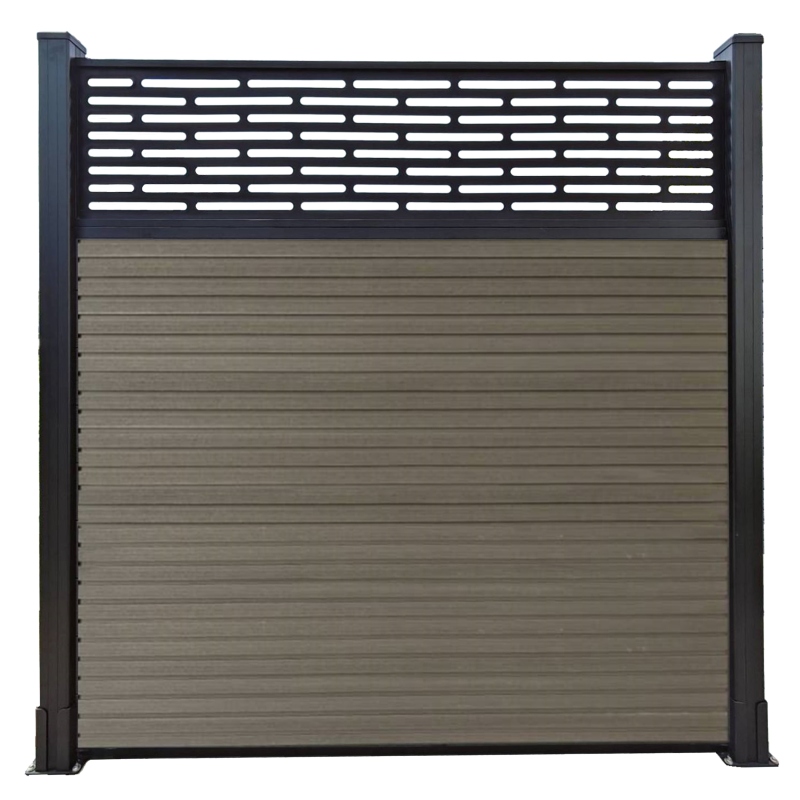 Factory direct sale wpc composite outdoor perimeter fence panels