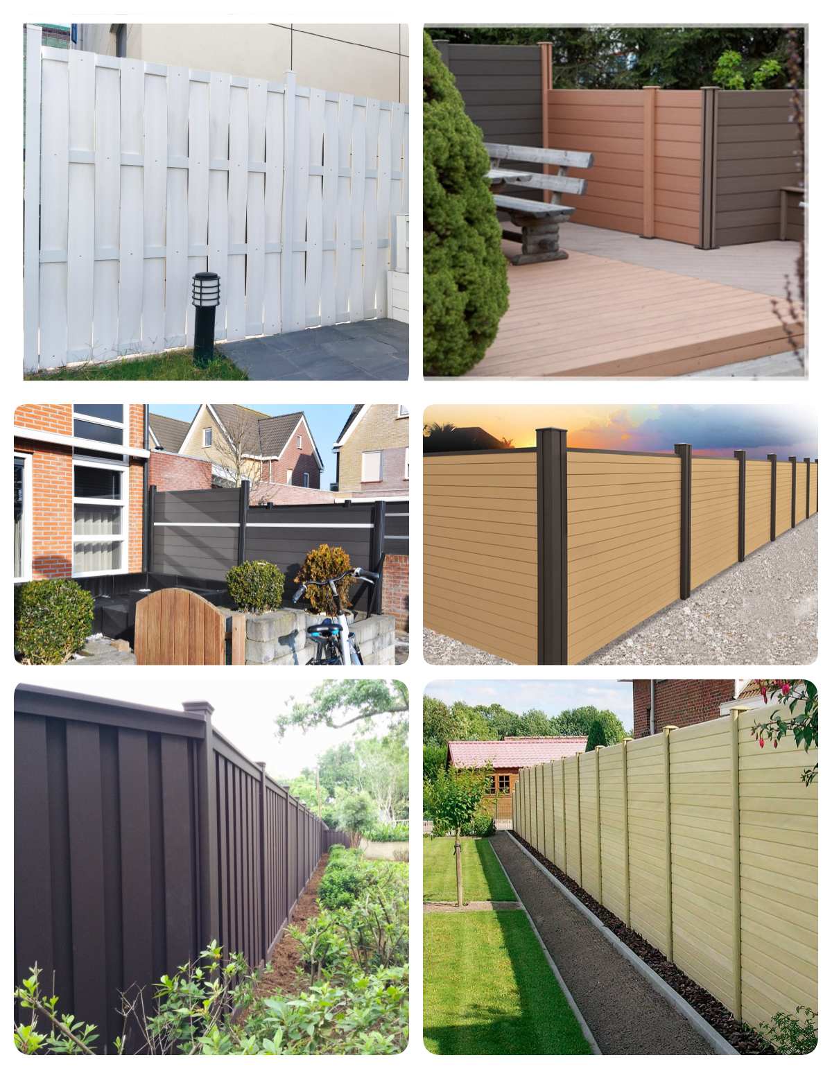 Waterproof Composite Fence Outdoor