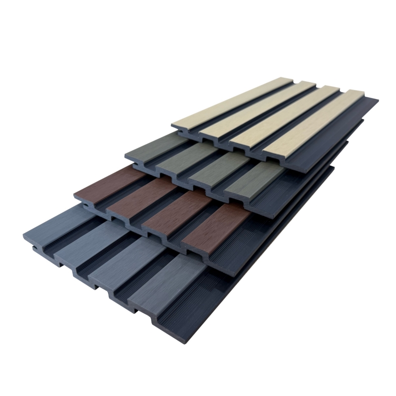 Supply outdoor grooved wood-plastic wall panels