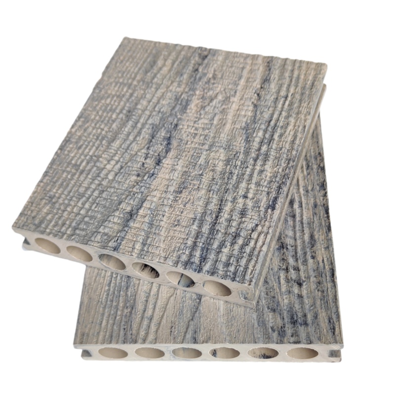 White and Black Deep-Embossed WPC Flooring