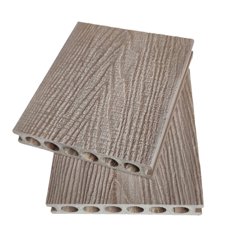 White and Brown Deep-Embossed WPC Flooring