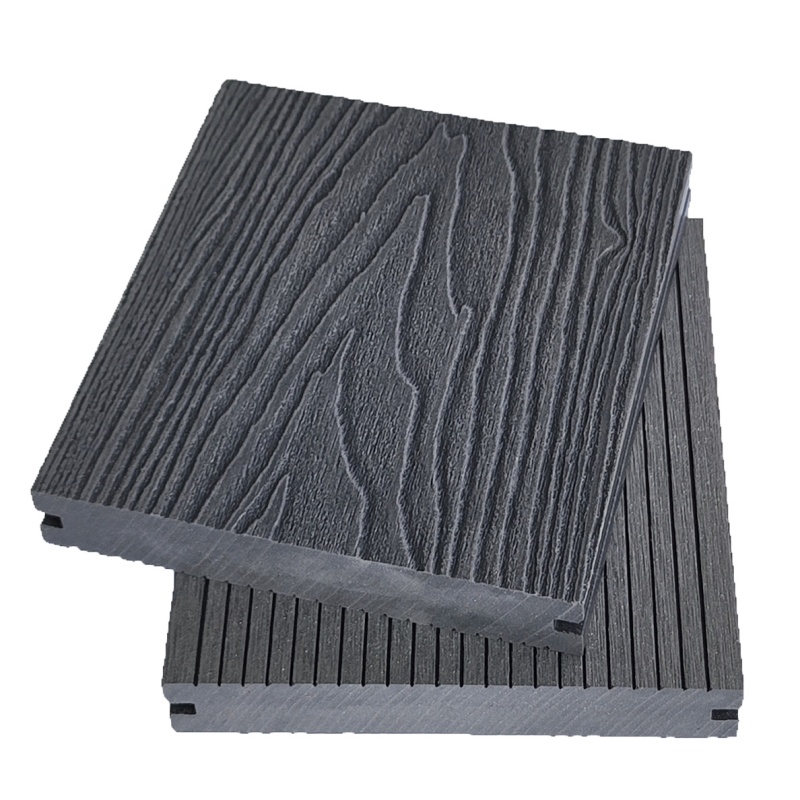 Gray Outdoor 3D Embossed WPC Flooring